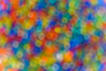 Blurred and abstract multicolored pattern. Bokeh background