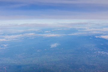 Clouds in the blue sky