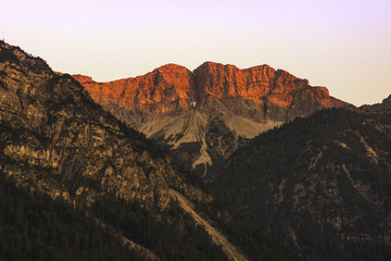 Sunrise over the mountains