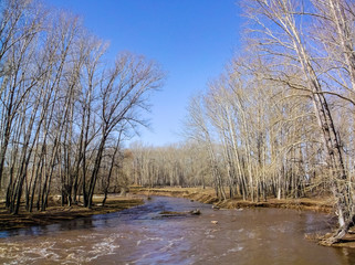 Spring on river