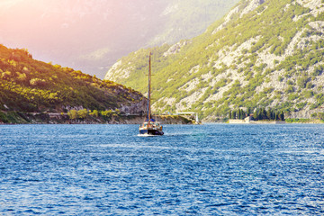 Bay of Kotor in Montenegro, Adriatic sea 