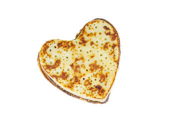Heart-shaped pancake