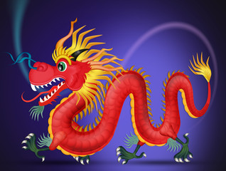 illustration of Chinese Traditional dragon