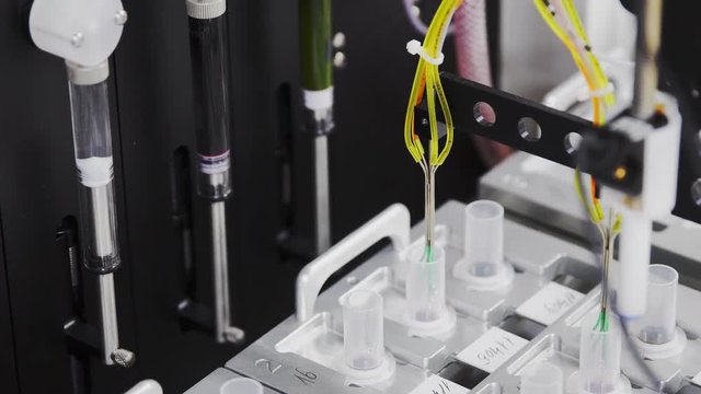 Automated laboratory in technically advanced the clinic is conducting a study aimed at combating diabetes, a deep analysis of the blood and the cells of the pancreas