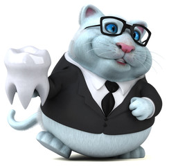 Fun cat - 3D Illustration