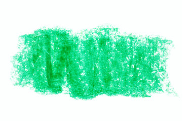 green crayon paint banner