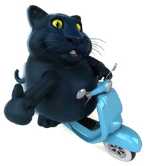 Fun cat - 3D Illustration