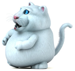 Fun cat - 3D Illustration