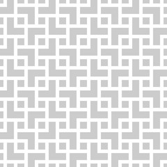 Geometric monochrome seamless pattern in asian style