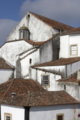 Rooftops in Obidos, Portugal
