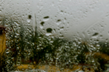 background painting with rain