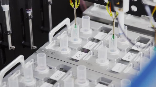 Automated laboratory in technically advanced the clinic is conducting a study aimed at combating diabetes, a deep analysis of the blood and the cells of the pancreas