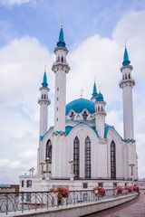 Fototapeta na wymiar Kazan, Russia, July 18, 2018: the Kul Sharif mosque