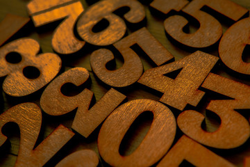 Background of numbers. from zero to nine. Background with numbers. Numbers texture