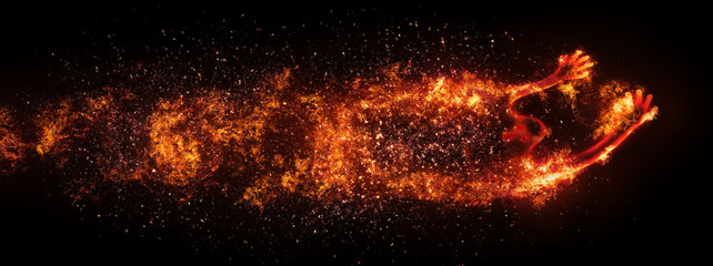 Fototapeta premium Ghost of fire