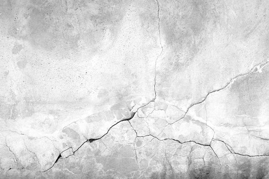 Helle Beton Obefl&auml;che mit Riss