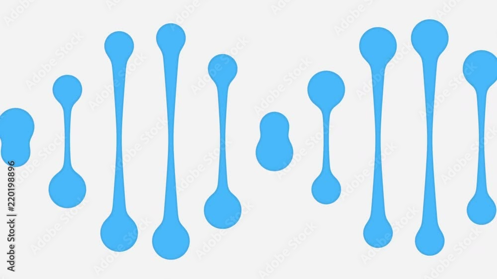 Poster simple dna molecule loopable animation