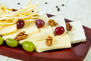 Caucasian cheeses plate
