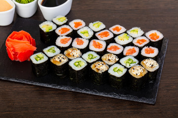 Delicious sushi set