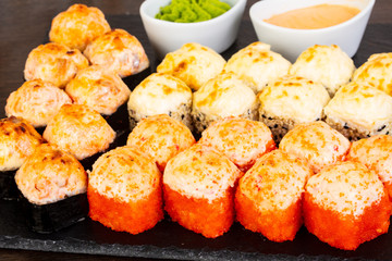 Delicious sushi roll