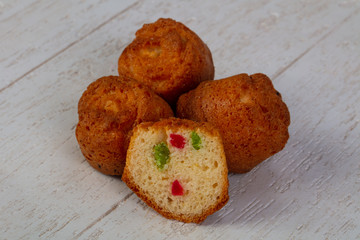 Sweet baked muffins