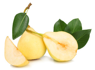 Pears isolated on white background