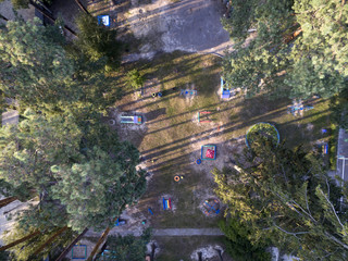 children yard, view from above