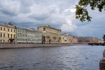 Fototapeta na wymiar Fontanka river, St. Petersburg, Russia