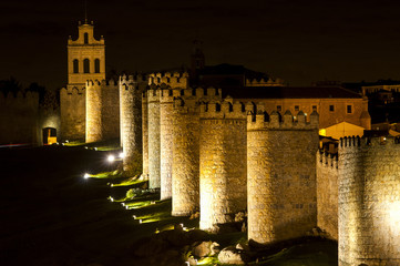 Avila walls, night shot