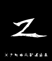 할로윈 포스터 / 손으로 그린 할로윈 그림