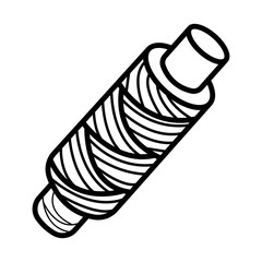 thread or cable spool icon vector