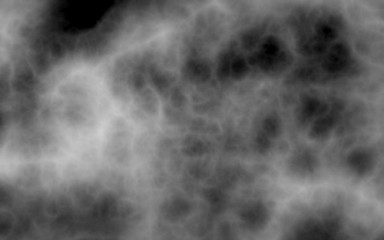 Obraz na płótnie Canvas Background of abstract gray color smoke isolated on black color background. The wall of gray fog. 3D illustration