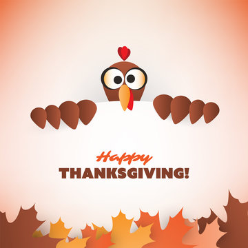 Happy Thanksgiving Card Design Template