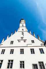 Low Angle View of Building a Sky in Rothenburg ob der Tauber, Germanygainst