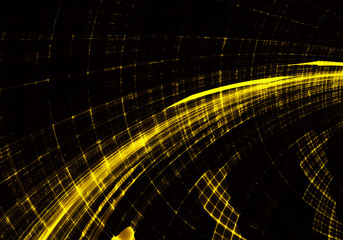 Abstract color dynamic background with lighting effect. Fractal spiral. Fractal art