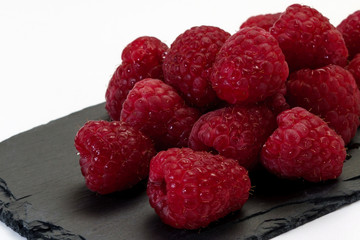 raspberry on the graphite board