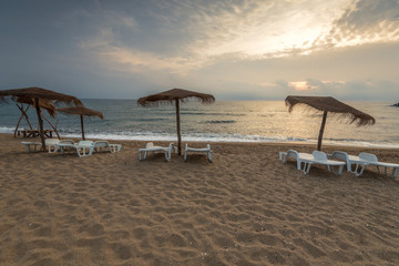 Beautiful sunrise over the sea.