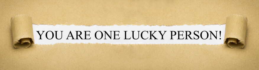 You are one lucky person!