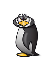 pinguin witzig schlecht gelaunt