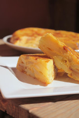 Spanish potato omelette - tortilla de patatas