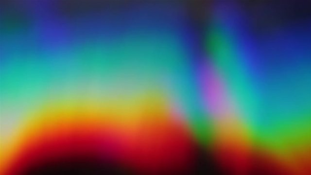 Spectral psychedelic colors, holographic foil. Light leack for overlay effect.
