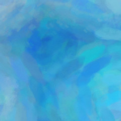 Blue and red Watercolor wash in square shape background illustration.