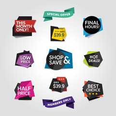 Colorful Web and Promotional Design Set