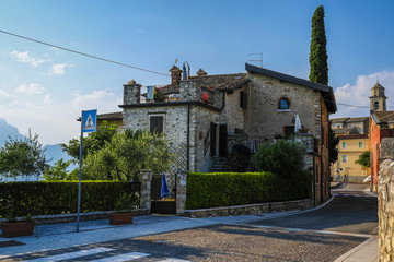 Garda, Italy - July, 28, 2018: street in Garda, Italy