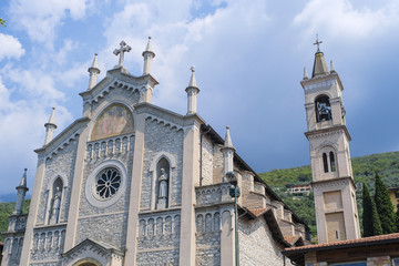 Verona, Italy - August, 6, 2018: Church in Verona, Italy
