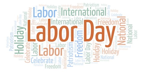 Labor Day word cloud.