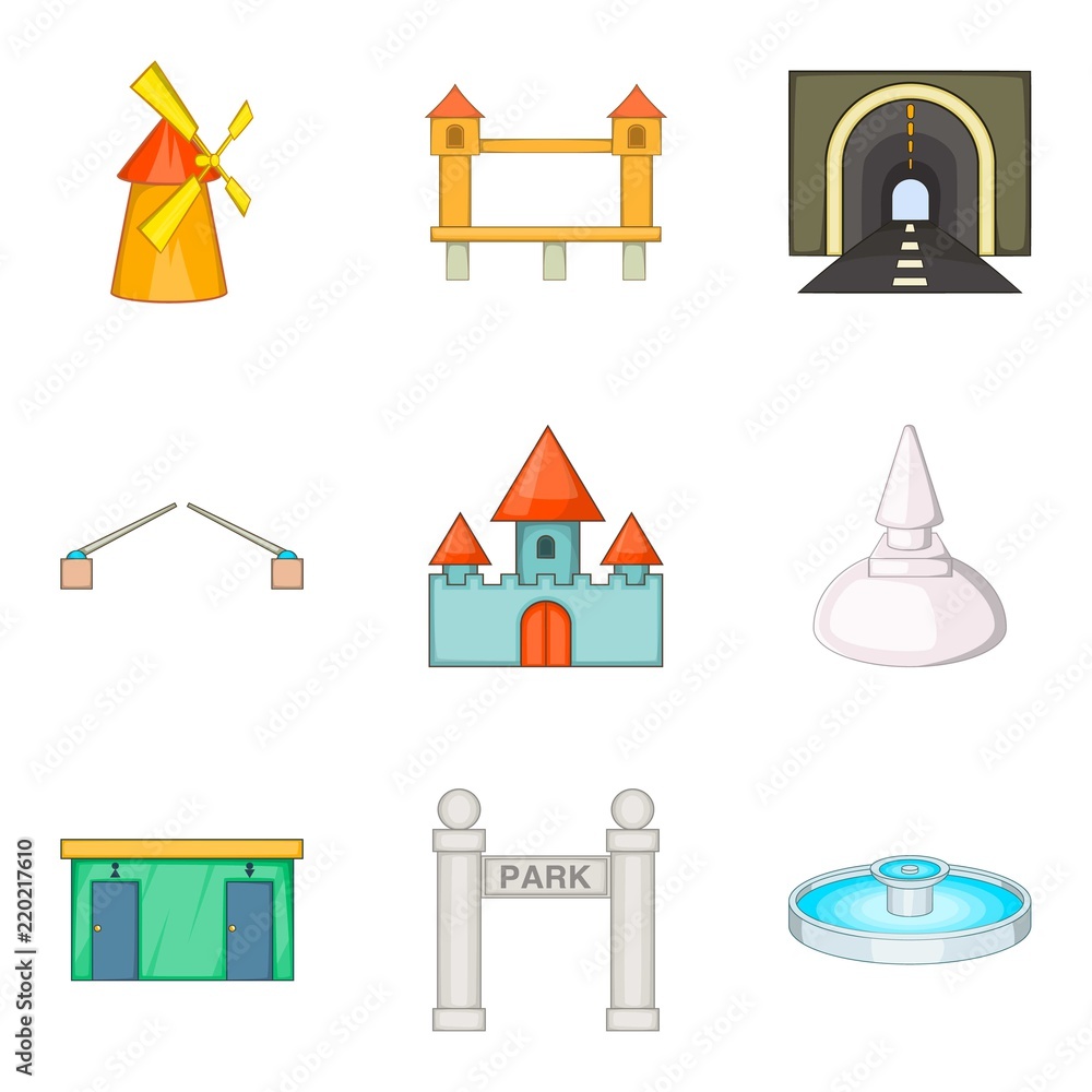 Aufkleber texture icons set. cartoon set of 9 texture vector icons for web isolated on white background