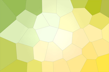 Yellow, green and white pastel Giant Hexagon background illustration.