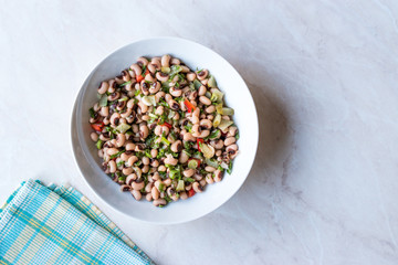 Obraz na płótnie Canvas Kidney Bean Salad with Tomatoes, Parsley and Dill / Borulce Salatasi / Salata.