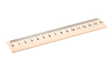 Retro wooden ruler